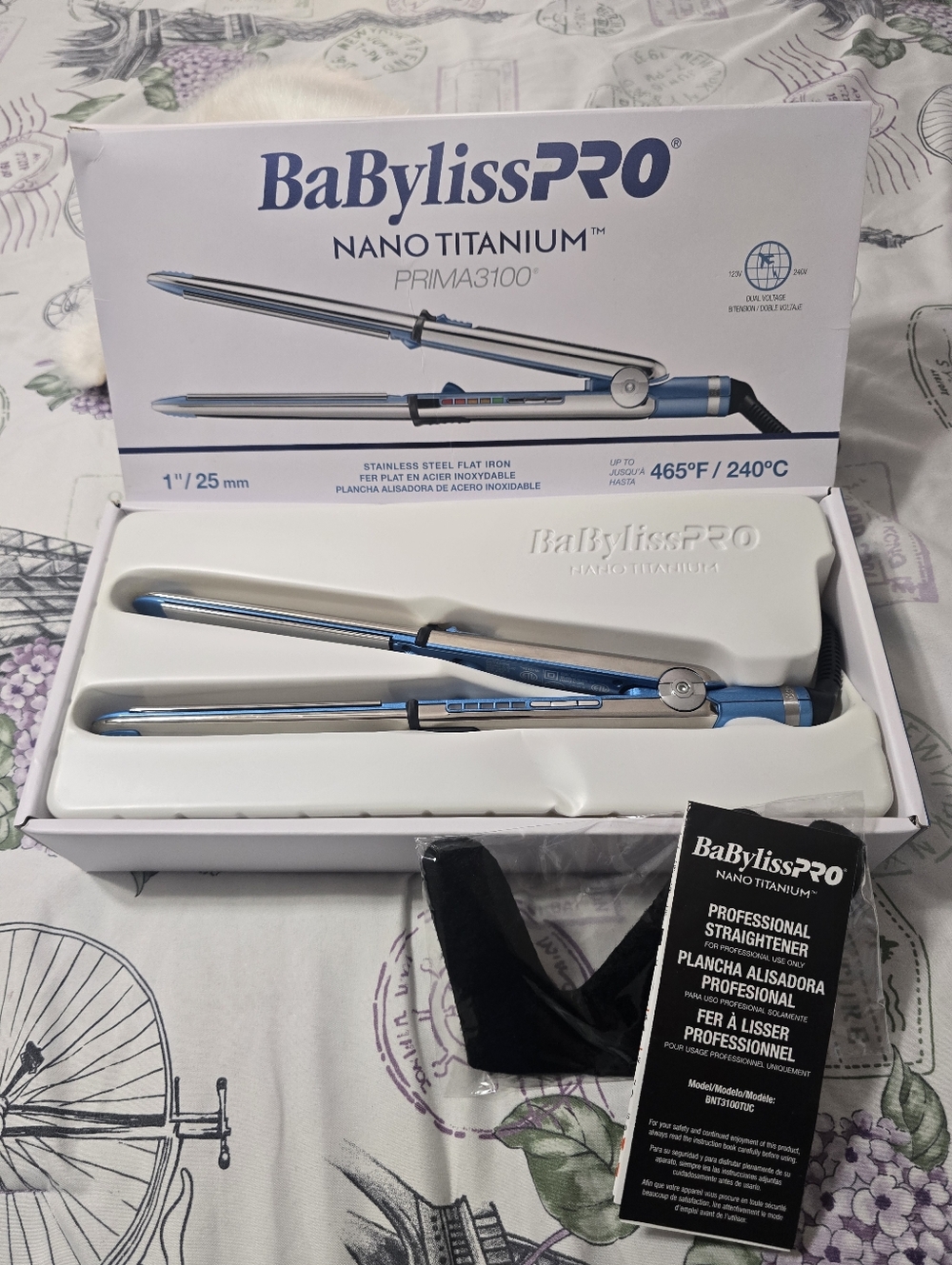 BaBylissPRO Nano Titanium 1" Metallic Blue Multi-Styler EUC - Picture 1 of 14